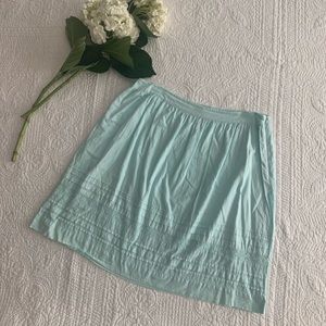 Eyelet Trim Skirt